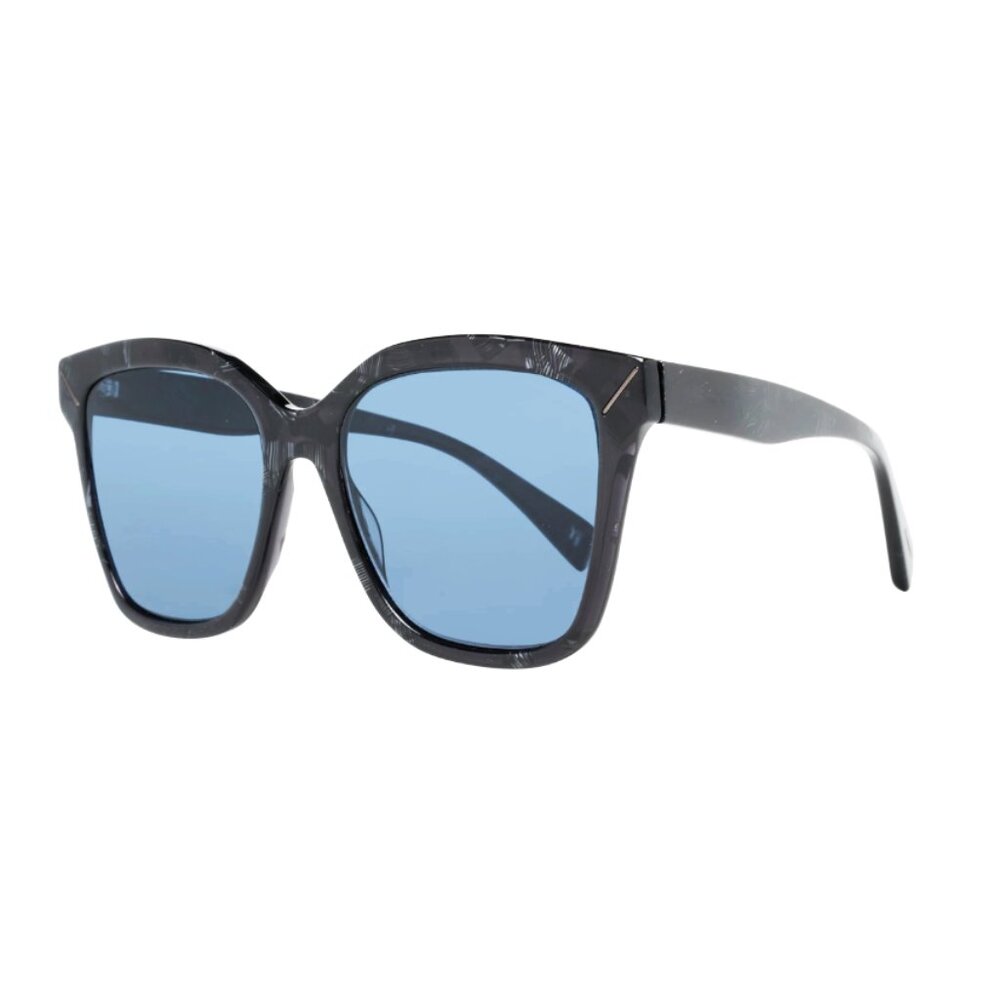 Yohji Yamamoto 5002-024 Grey Shell / Blue Lens Sunglasses
